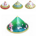 Water Proof Farm Hats Conical Shaped Full Size Printed